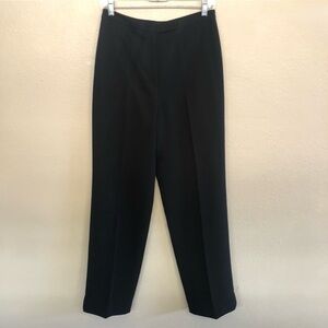 Tahari Woman’s Black High-Waist Straight Dress Trousers Pants Size 8
